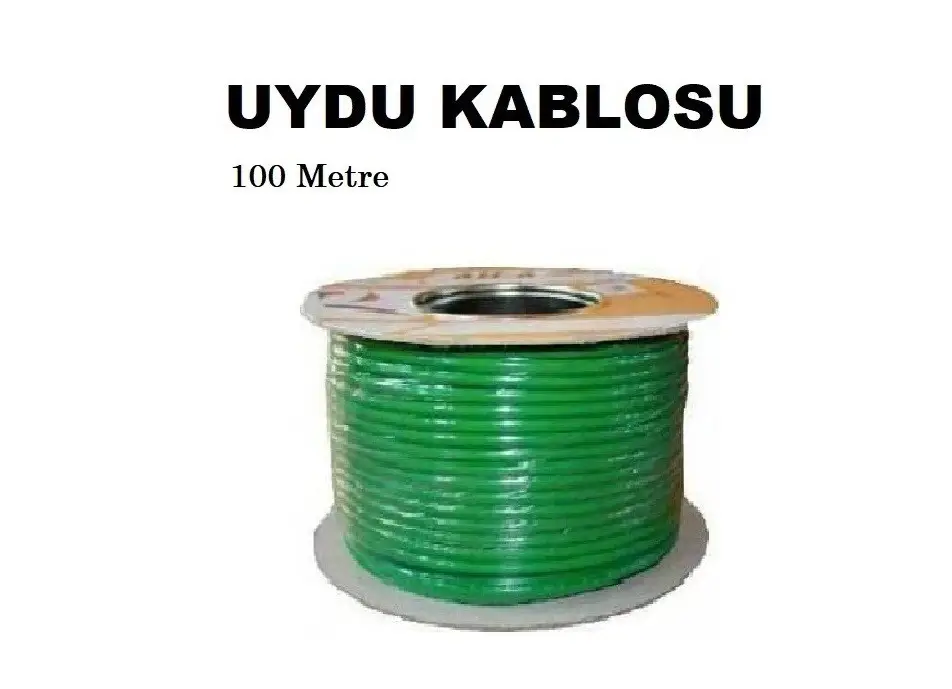 100 Metre Uydu Kablosu RG6 TV Kablo 