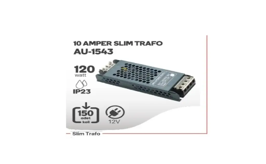 12V 10 Amper Adaptör Metal Kasa Slim 120 Watt AU-1557 AQUA 12V 10 Amper Adaptör Metal Kasa Slim 120 Watt AU-1557 AQUA