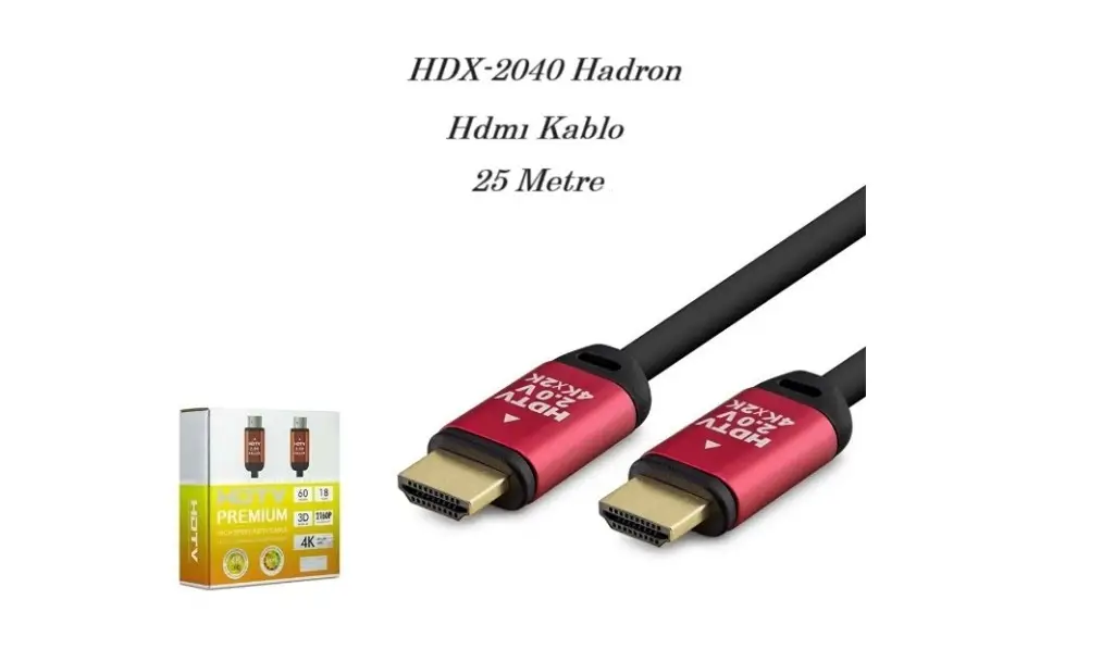 25 Metre Hdmı Kablo HDX-2040 Hadron Kutulu 4K 25 Metre Hdmı Kablo HDX-2040 Hadron Kutulu 4K