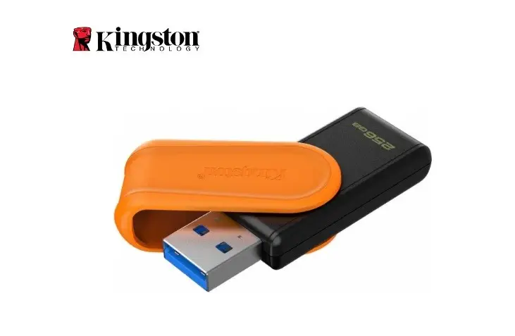 256 GB Kingston Usb Bellek 3.2 Exodıa Siyah / Turuncu