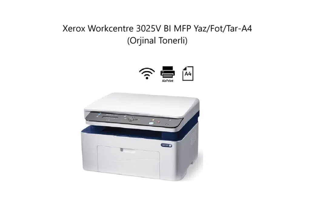 3025V Xerox Yazıcı Tarayıcı Fotokopi Çok Fonksiyonlu Wi-Fi