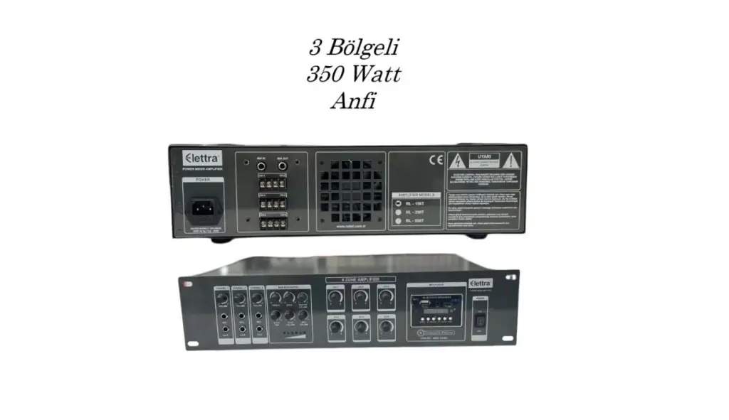 356T Elettra 350 Watt 3 Bölgeli Amfi Bluetooth 356T Elettra 350 Watt 3 Bölgeli Amfi Bluetooth