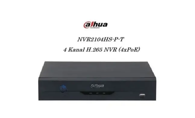 4 Kanal NVR Kayıt Cihazı Dahua 2104HS-P-T H.265 (4xPoE) 4 Kanal NVR Kayıt Cihazı Dahua 2104HS-P-T H.265 (4xPoE)