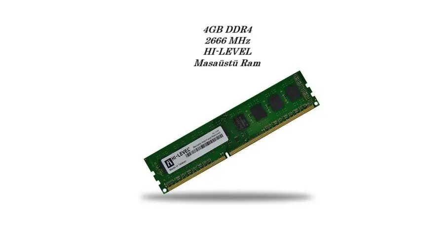4GB DDR4 2666 MHz HI-LEVEL Masaüstü Ram 4GB DDR4 2666 MHz HI-LEVEL Masaüstü Ram