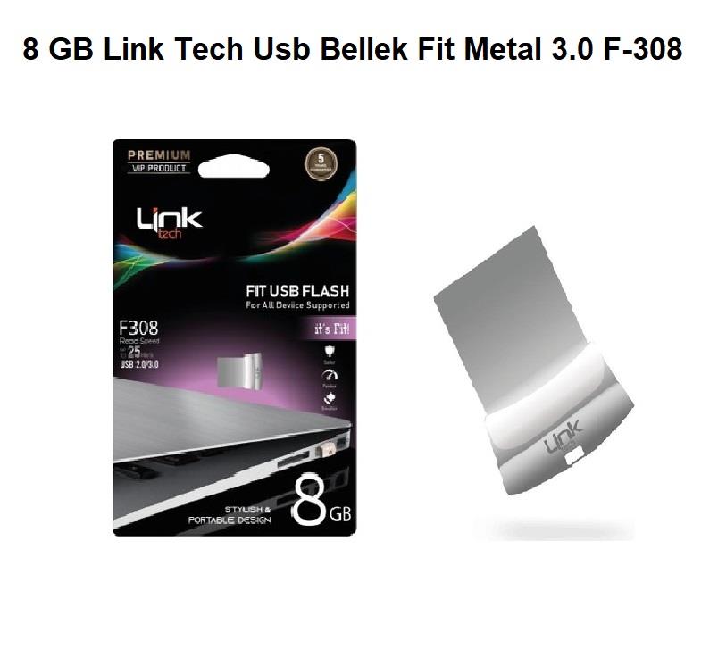 8 GB Link Tech Usb Bellek Fit Metal 3.0 F-308