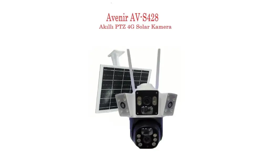 AV-S428 Avenir Dış Mekan Akıllı İp Solarlı Sirenli 4G 6MP PTZ Kamera AV-S428 Avenir Dış Mekan Akıllı İp Solarlı Sirenli 4G 6MP PTZ Kamera