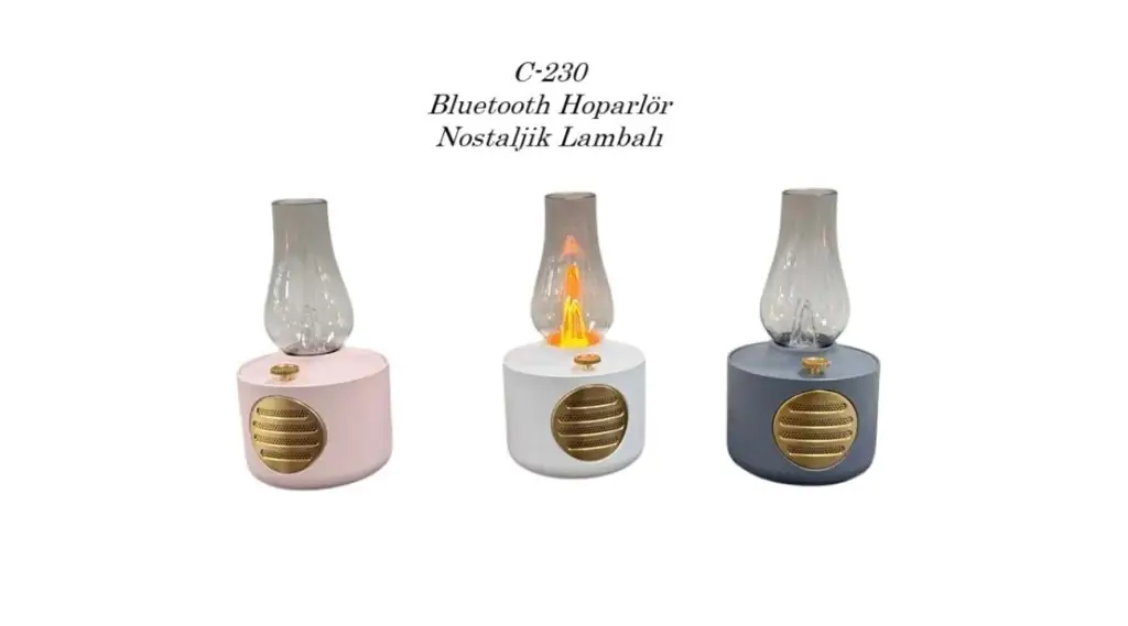 C-230 Bluetooth Hoparlör Nostaljik Lambalı C-230 Bluetooth Hoparlör Nostaljik Lambalı