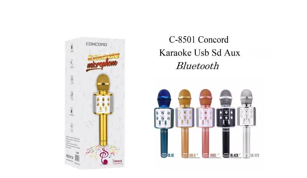 C-8501 Concord BT Karaoke Usb Sd Aux C-8501 Concord BT Karaoke Usb Sd Aux