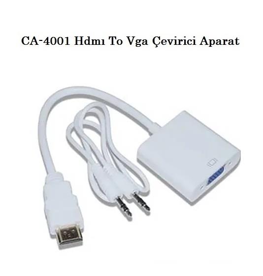 VGA TO HDMI ÇEVİRİCİ AUX KABLOLU HD-4105