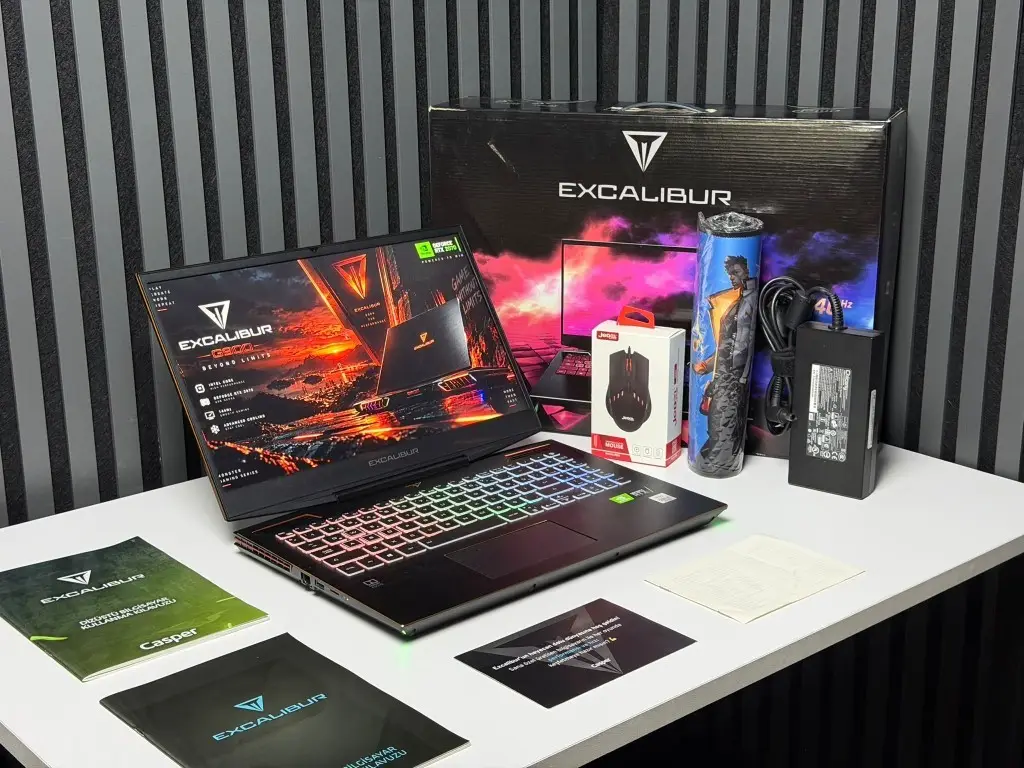 Casper Excalibur G900 İ7-10750H RTX2070 8GB 16GB Ram 512 GB SSD 15.6"Full HD 144 Hz