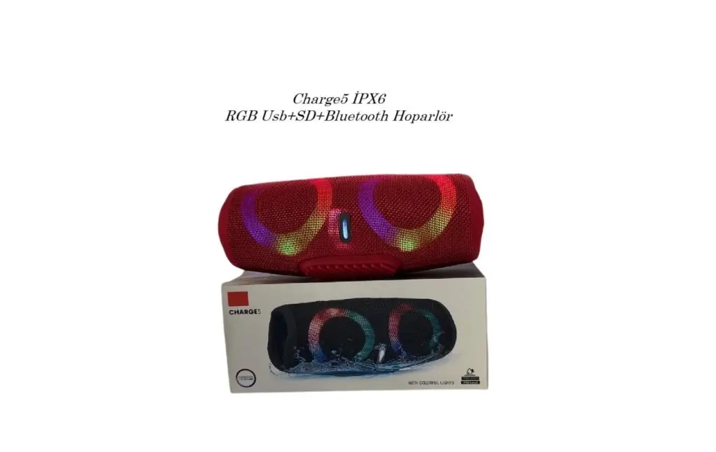 Charge5 RGB Usb+SD+Bluetooth Hoparlör İPX6 Charge5 RGB Usb+SD+Bluetooth Hoparlör İPX6