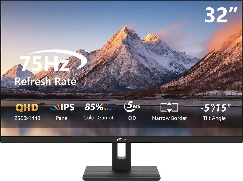 DAHUA 32" LM32-C301B 2560x1440 2K QHD 5MS 100Hz IPS DP/HDMI +VESA