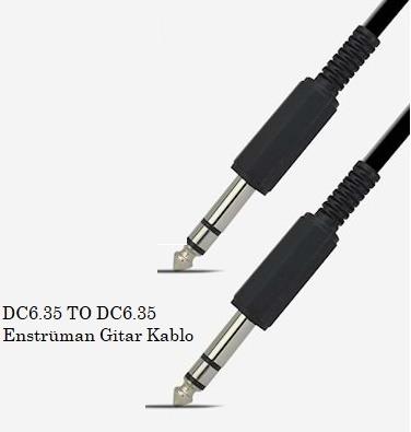 DC6.35mm To DC6.35mm Mono Gitar Jack 10Mt DC6.35mm To DC6.35mm Mono Gitar Jack 10Mt