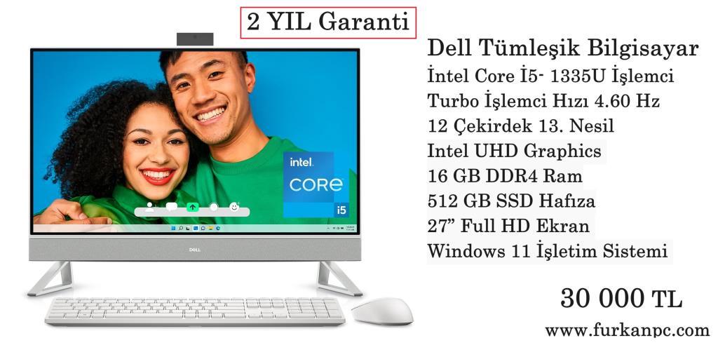 Dell Tümleşik Bilgisayar İ5-1335U 16GB 512GB SSD 27