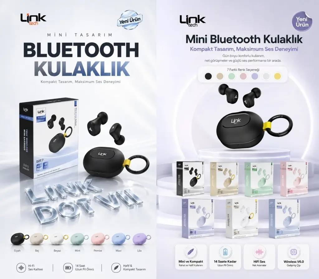 DOT7 Link Tech Super Mini Bluetooth Kulaklık