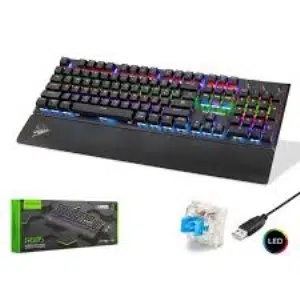 G605 Hadron Kablolu Işıklı Bilek Destekli Mekanik Oyuncu Klavye 