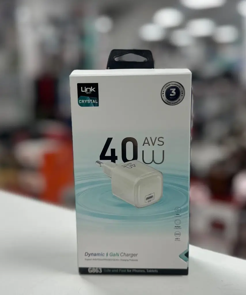 G863 Link Tech Safe 40W GaN AVS Hızlı Şarj Adaptörü