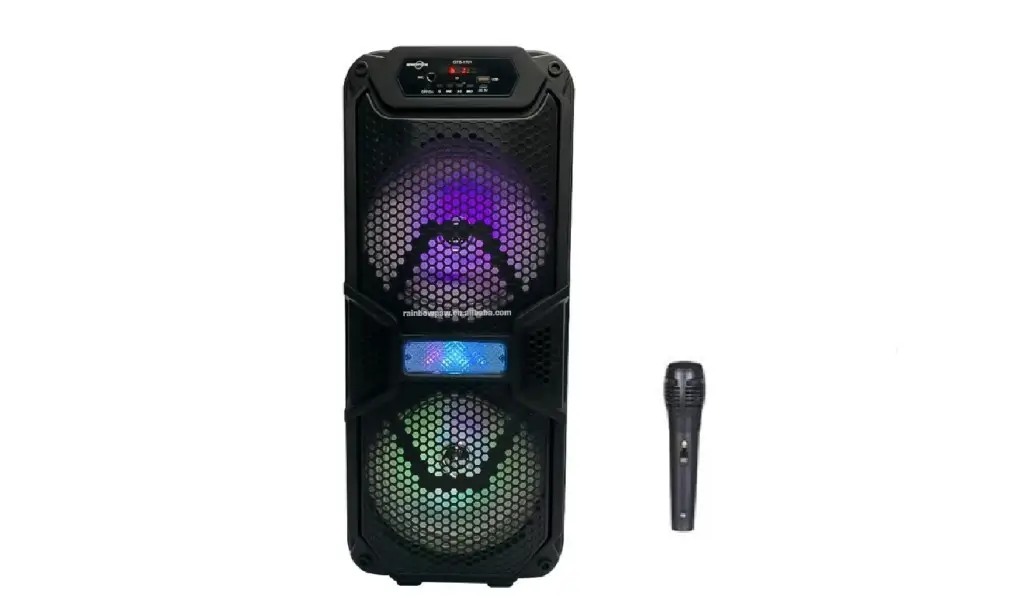 GTS-1701 Bluetooth Hoparlör SD USB 2x8 İnç 