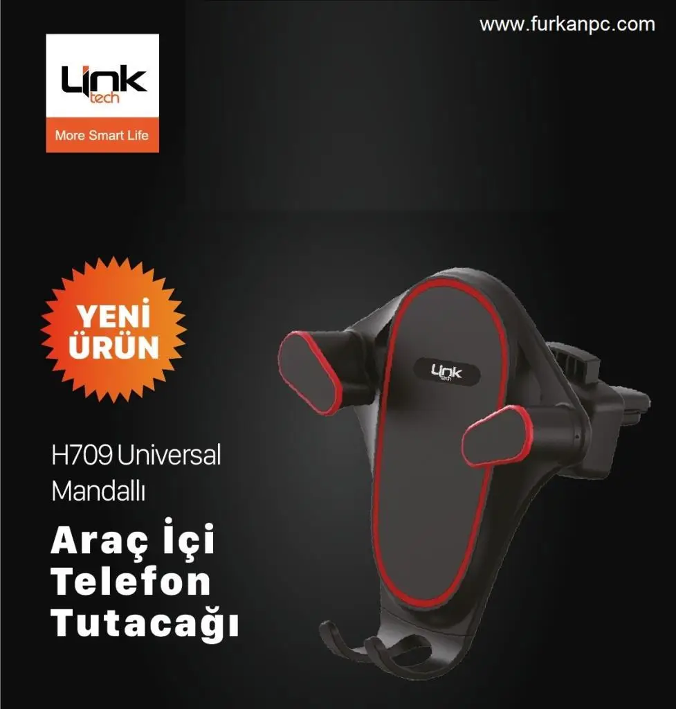 H-709 Link Tech Araç İçi Telefon Tutacağı H-709 Link Tech Araç İçi Telefon Tutacağı