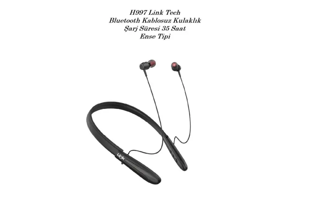 H997 Link Tech Bt Kablosuz Kulaklık 40 Saat Ense Tipi H997 Link Tech Bt Kablosuz Kulaklık 40 Saat Ense Tipi