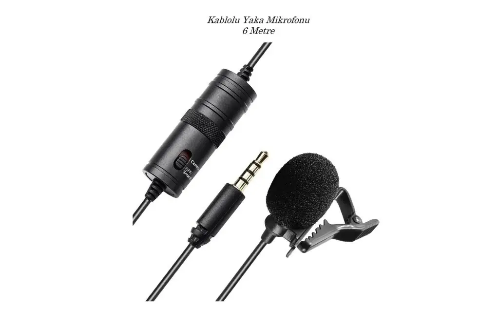 HK-401 Haıkı Profesyonel Kablolu Yaka Mikrofonu 6 Metre HK-401 Haıkı Profesyonel Kablolu Yaka Mikrofonu 6 Metre