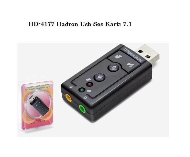 HD-4177 Hadron Usb Ses Kartı 7.1