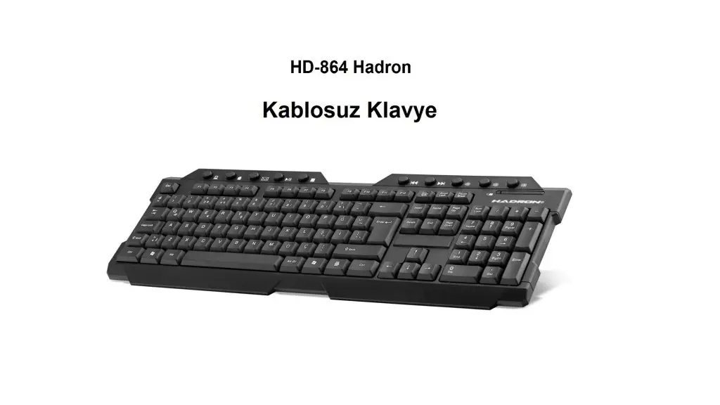HD-864 Hadron Kablosuz Klavye HD-864 Hadron Kablosuz Klavye