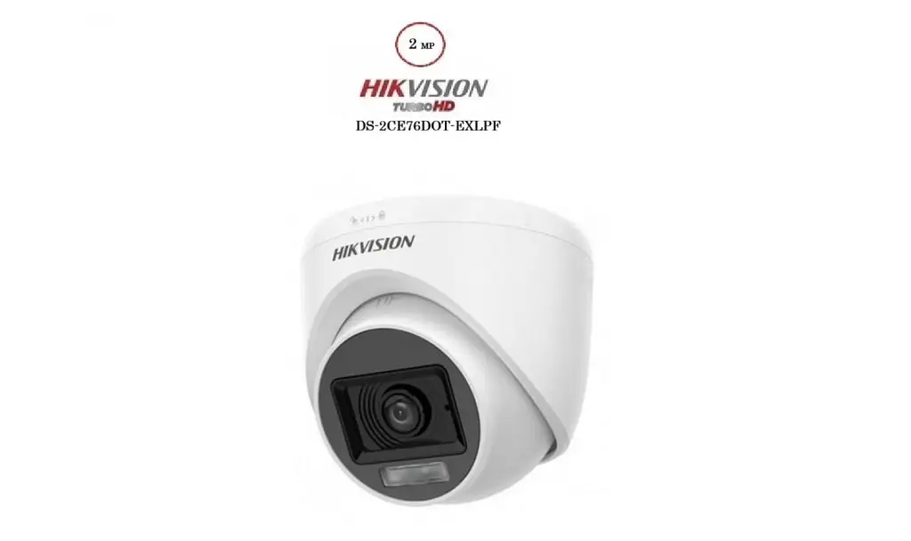 Hikvision DS-2CE76DOT-EXLPF 2MP 2.8mm Smart Hybrid Light Dome Kamera 20Mt Hikvision DS-2CE76DOT-EXLPF 2MP 2.8mm Smart Hybrid Light Dome Kamera 20Mt