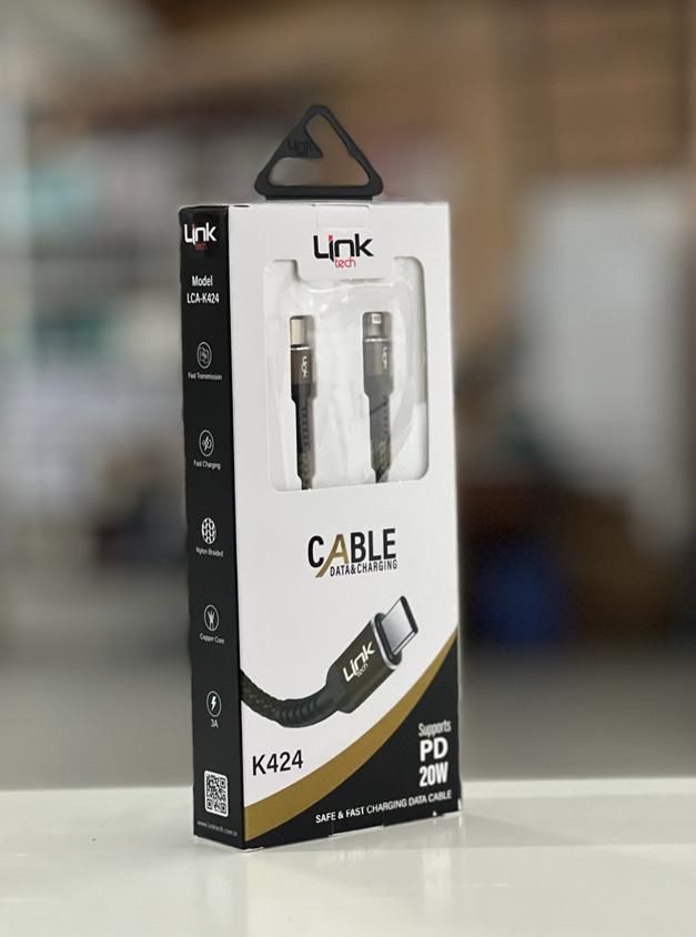 K-424 Link Tech Usb Kablo Type-C To İos İphone 1000mm 20W