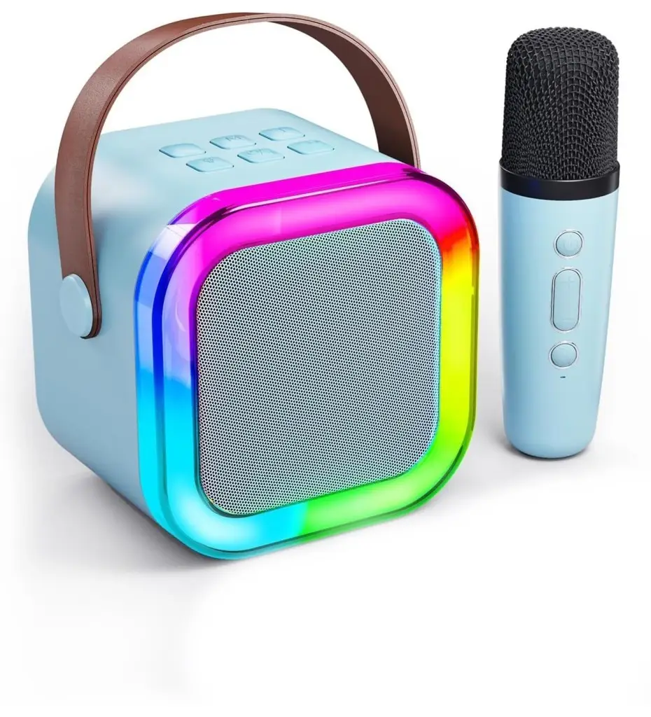 K12 USB+SD+AUX Işıklı Bluetooth Hoparlör Kablosuz 1x Mikrofon