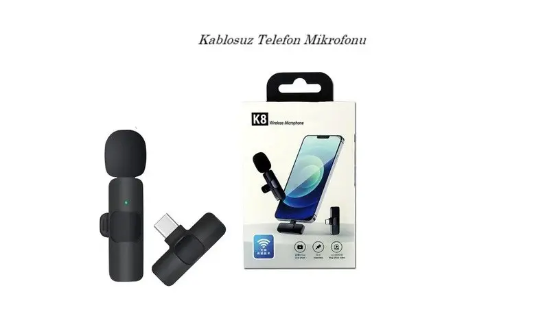 K8 Wireless (Wi-Fi) Kablosuz Telefon Mikrofonu K8 Wireless (Wi-Fi) Kablosuz Telefon Mikrofonu