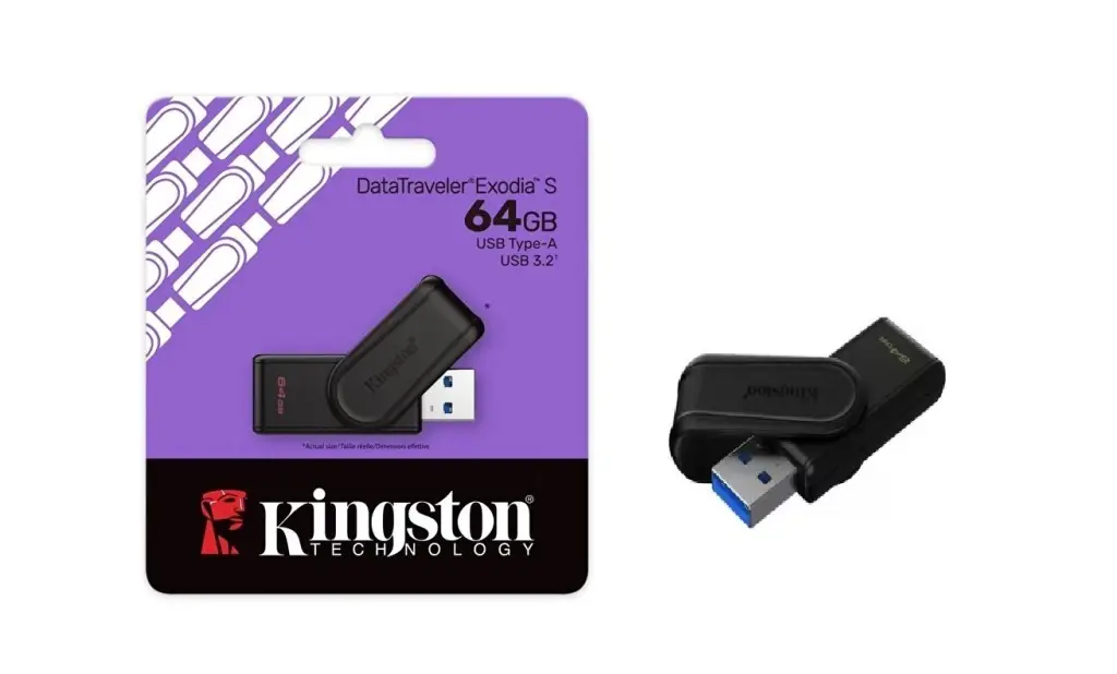 Kingston DataTraveler Exodia S DTXS/64GB 64 GB Flash Bellek
