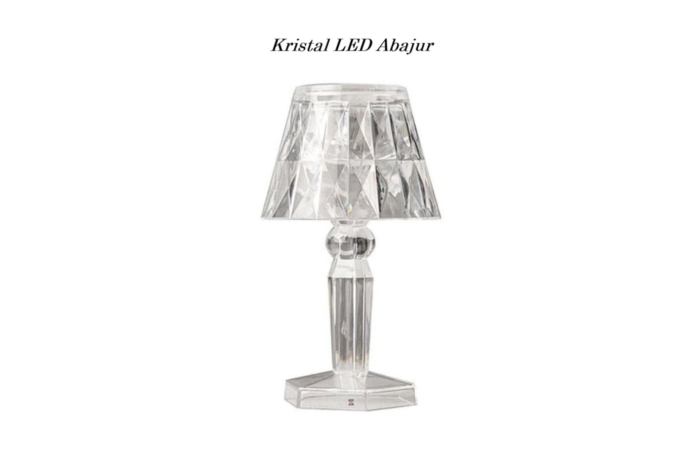 Led Masa Lambası Renkli Kristal Abajur Led Masa Lambası Renkli Kristal Abajur