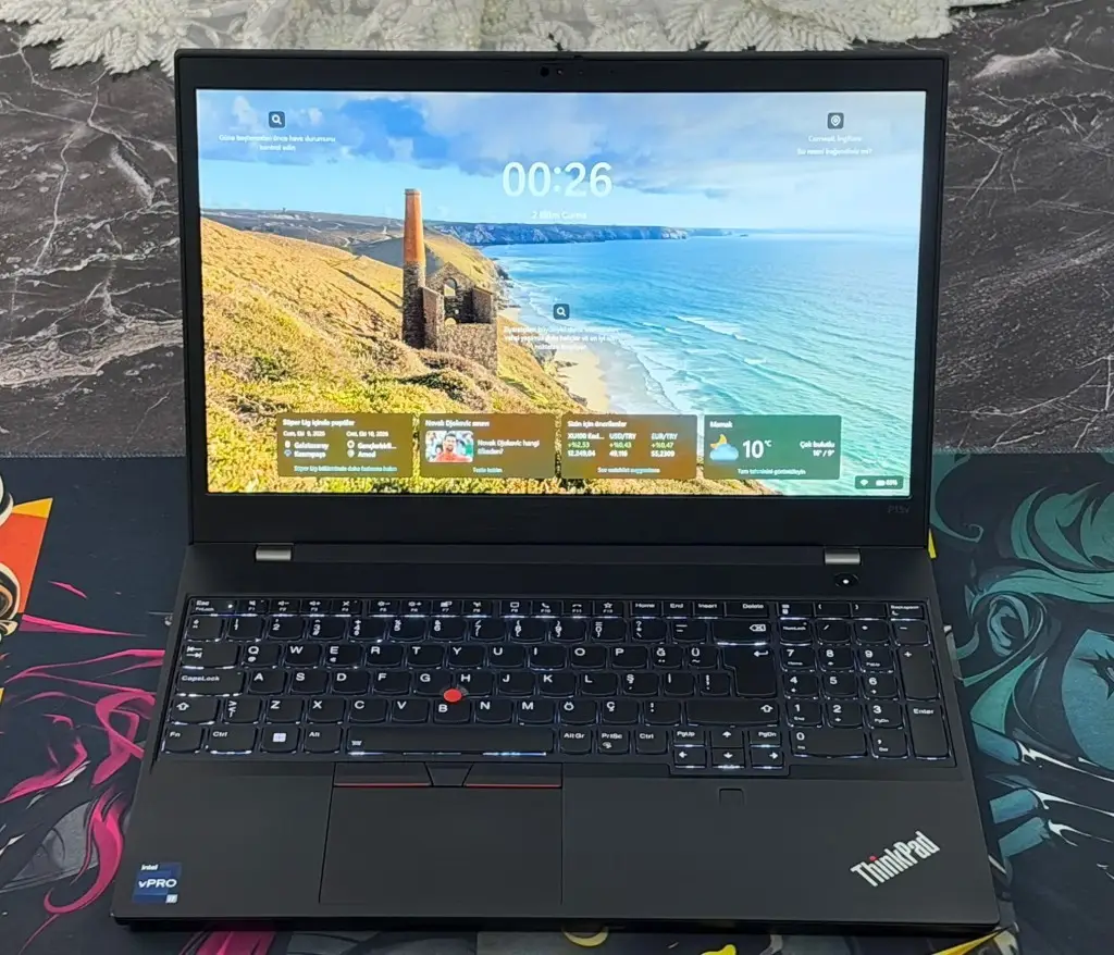 Lenovo Thinkpad P15v GEN3 İ7-12800H 32GB DDR5 RAM 512GB SSD T600 4GB 15.6" Full Hd 