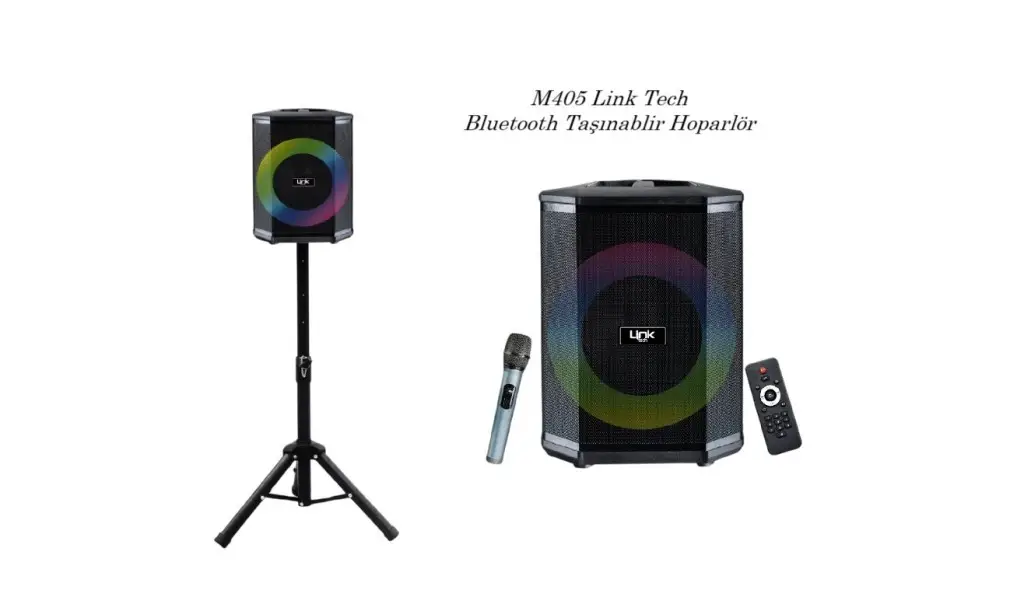 M405 Link Tech Premium Ekstra Baslı Mikrofonlu Bluetooth Hoparlör M405 Link Tech Premium Ekstra Baslı Mikrofonlu Bluetooth Hoparlör