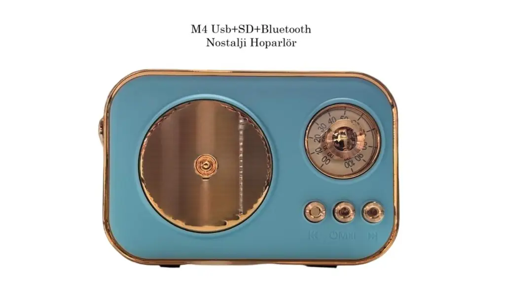 M4 Usb+SD+Bluetooth Hoparlör Nostalji M4 Usb+SD+Bluetooth Hoparlör Nostalji