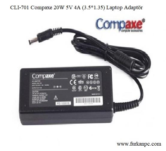 NB Adaptör CLI-701 Compaxe 20W 5V 4A (3.5*1.35) Casper