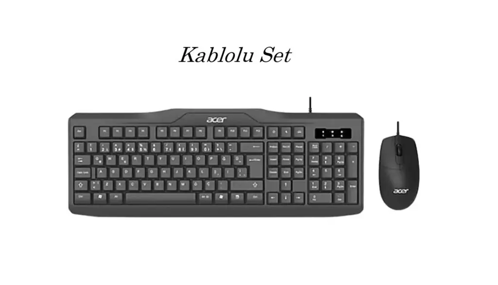 OAK-930 Acer Kablolu Set Klavye & Moue OAK-930 Acer Kablolu Set Klavye & Moue