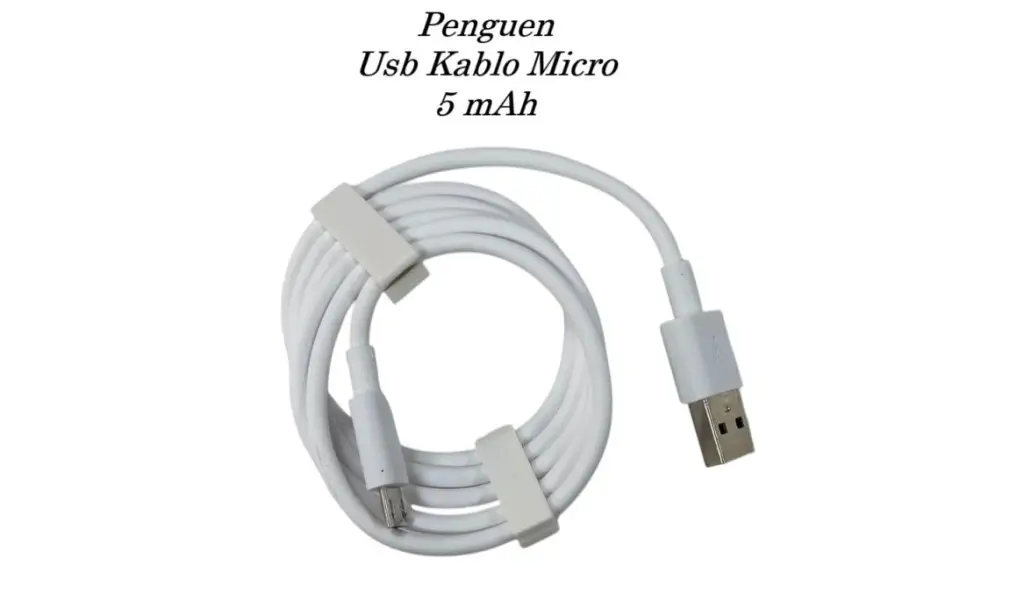 Penguen Usb Kablo Micro Şimşek 5 mAh Penguen Usb Kablo Micro Şimşek 5 mAh