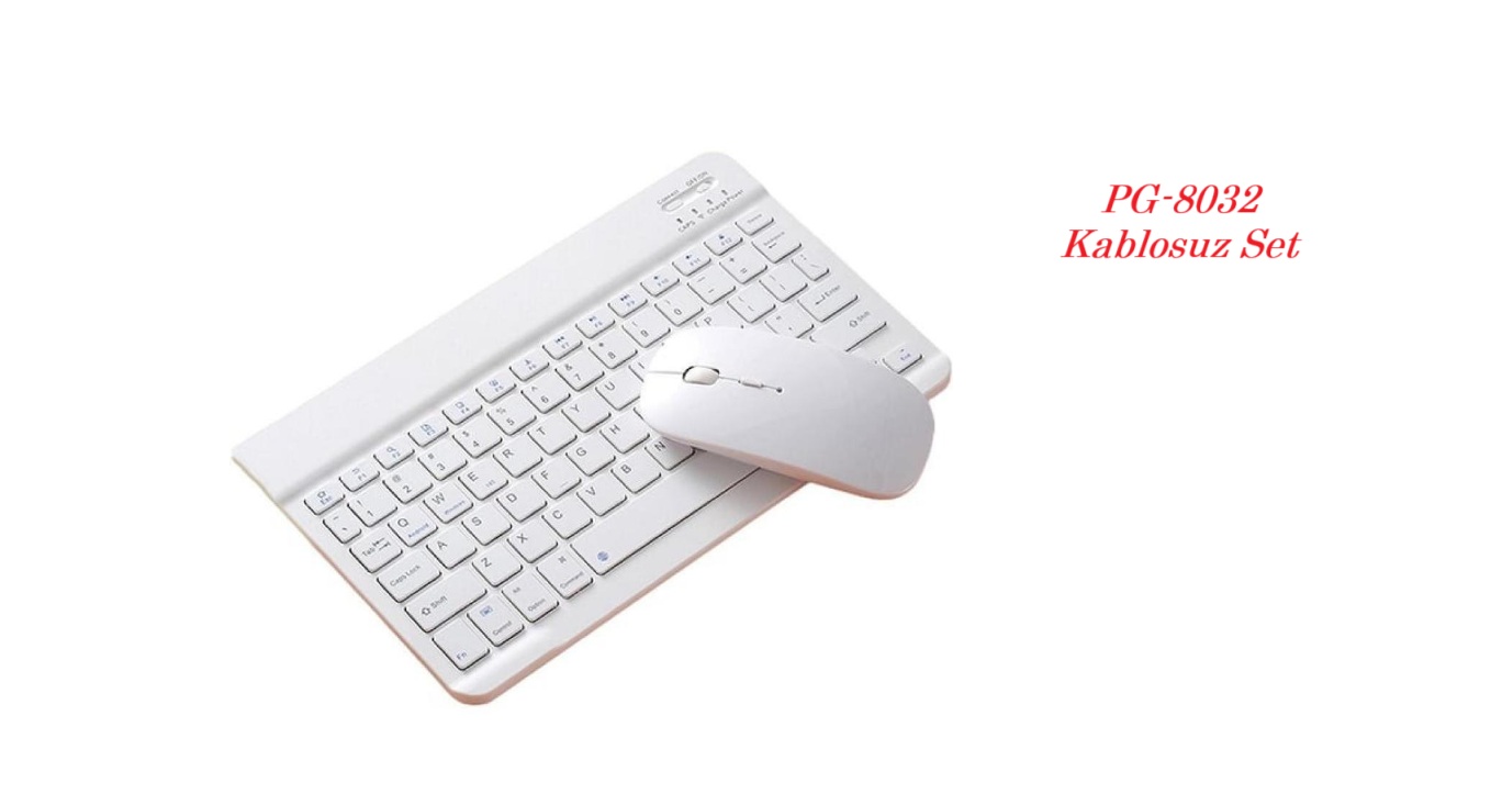 PG-8032 Poly Gold Kablosuz Set Klavye & Mouse 2.4 Ghz Bluetoothlu PG-8032 Poly Gold Kablosuz Set Klavye & Mouse 2.4 Ghz Bluetoothlu