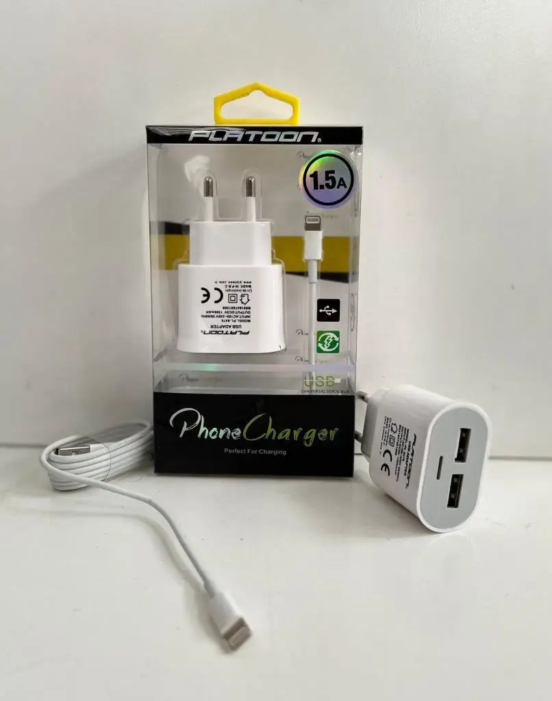 PL-8476 Platoon Şarj Aleti Lighting 1.50 mAh PL-8476 Platoon Şarj Aleti Lighting 1.50 mAh
