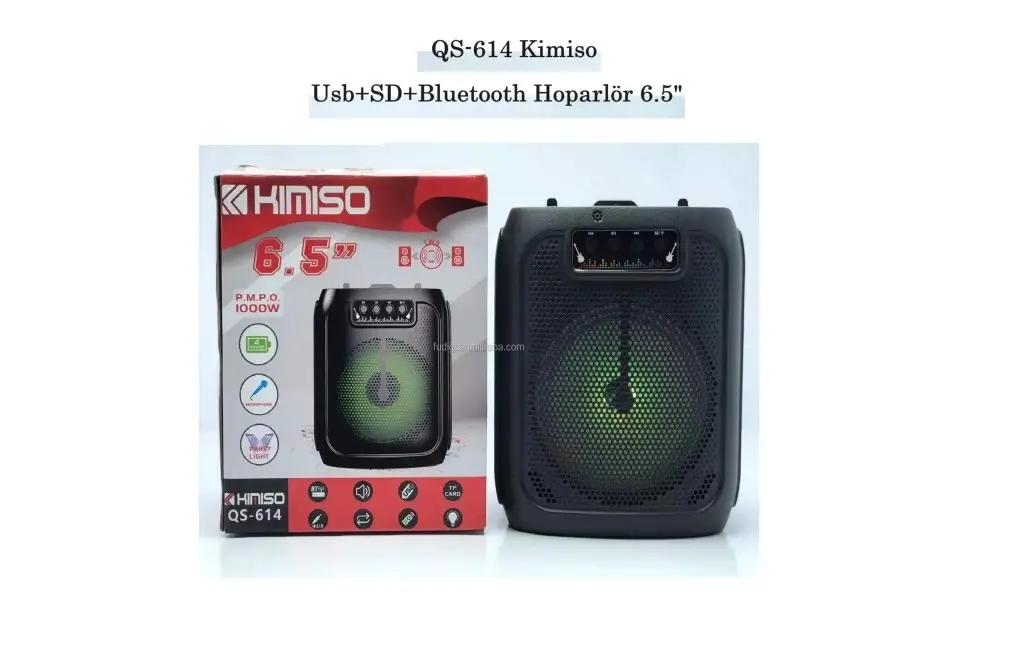 QS-614 Kimiso Usb+SD+Bluetooth Hoparlör 6.5 QS-614 Kimiso Usb+SD+Bluetooth Hoparlör 6.5