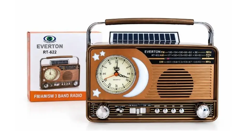 RT-622 Everton Usb+SD+Bluetooth Hoparlör Nostaljik Radyo Saatli
