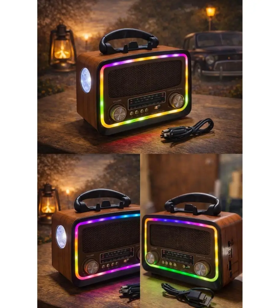 RT-730 Everton Usb+SD+Bluetooth Hoparlör Nostaljik Radyo