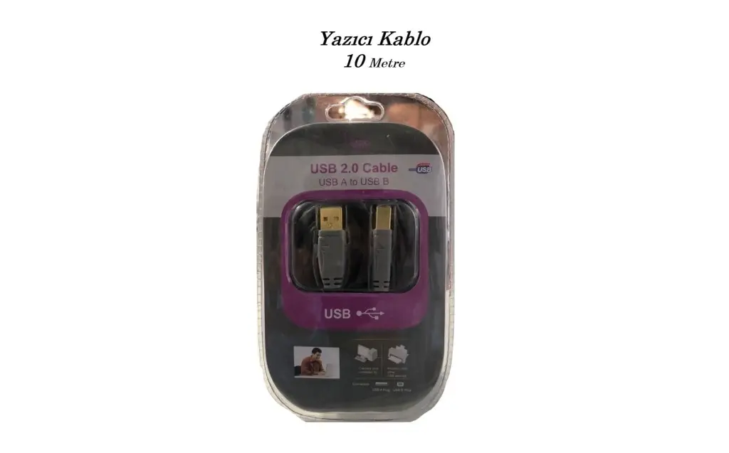 Usb Yazıcı Kablo 10 Metre Usb Yazıcı Kablo 10 Metre