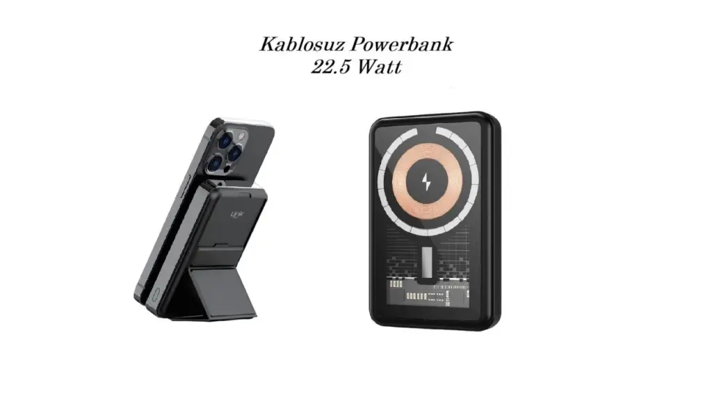 WP-23 Link Tech Kablosuz Powerbank 10000 mAh Premium Kablosuz 22.5W WP-23 Link Tech Kablosuz Powerbank 10000 mAh Premium Kablosuz 22.5W