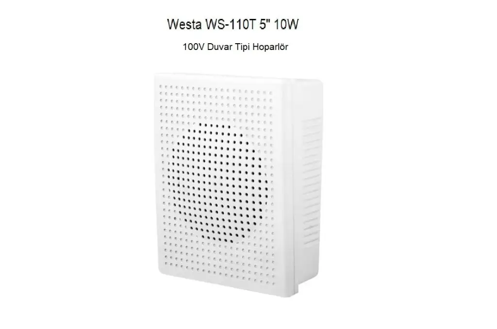 WS-110T Westa 10W 100V Duvar Tipi Hoparlör 5 WS-110T Westa 10W 100V Duvar Tipi Hoparlör 5